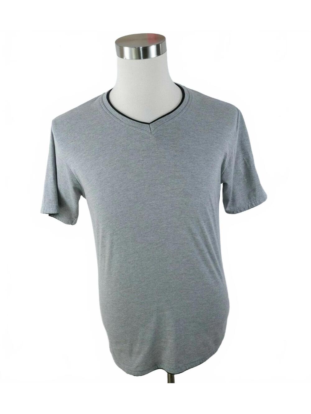 Smash Mens V Neck Heather Gray T Shirt Medium Vintage